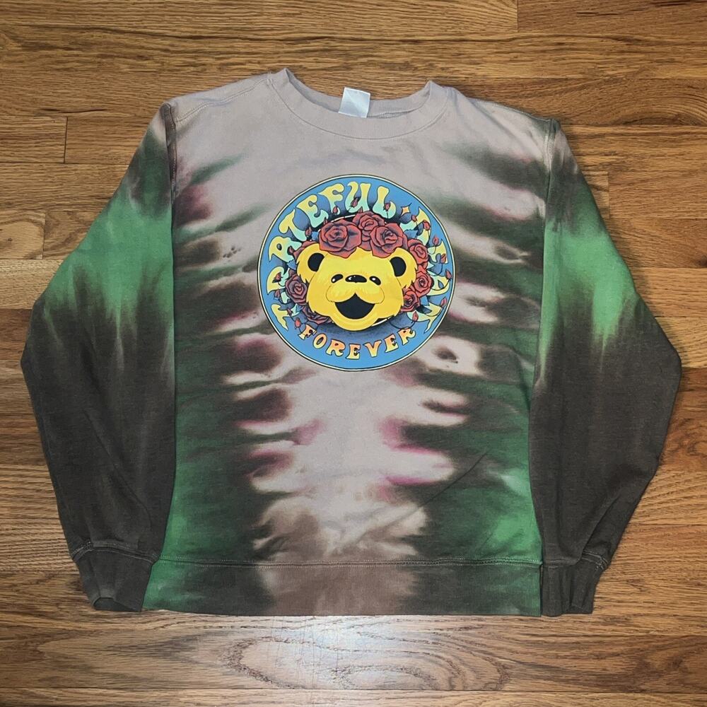 Grateful Dead Tie Dye Crewneck Sweatshirt Authentic Merch Size Medium